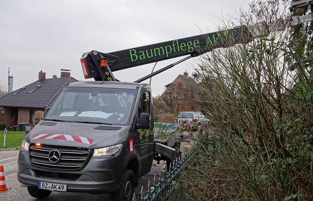Fahrzeug mit Hebebühne